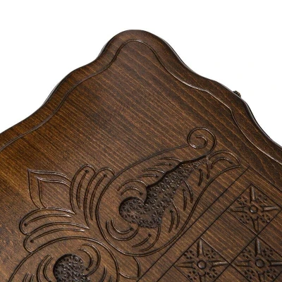 Нарды резные Кремль с ручкой большие, Haleyan