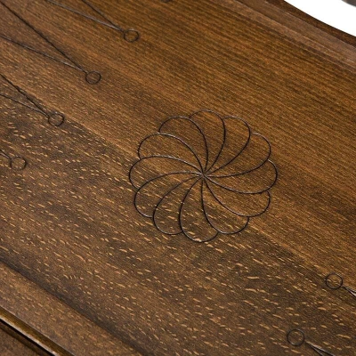 Нарды резные Кремль с ручкой большие, Haleyan