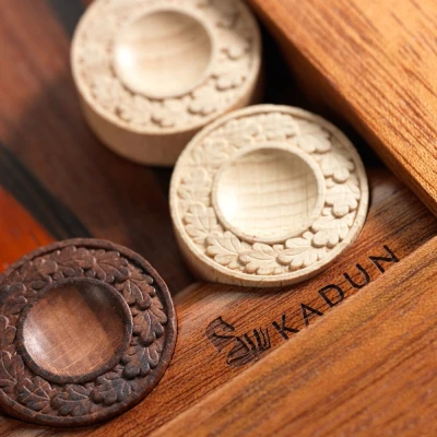 Нарды Корона элит из красного дерева