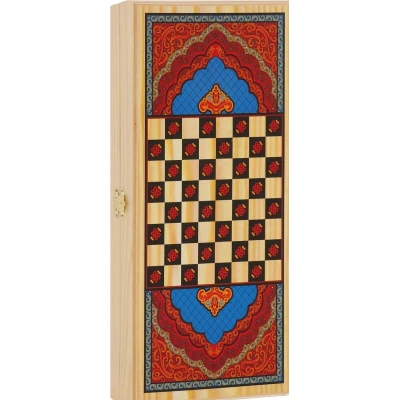 Нарды+Шашки Синий узор малые