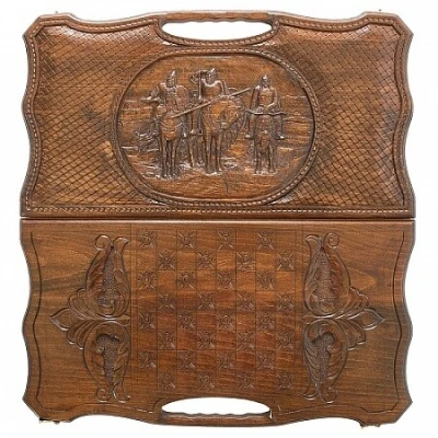 Нарды 3 богатыря, с ручкой, Haleyan