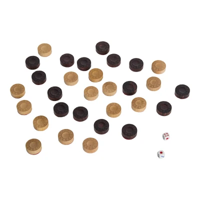 Нарды Кожаные Золото средние