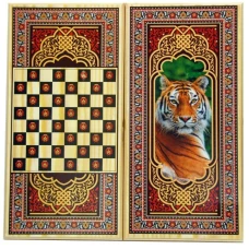 Нарды + Шашки Тигр малые 40 см