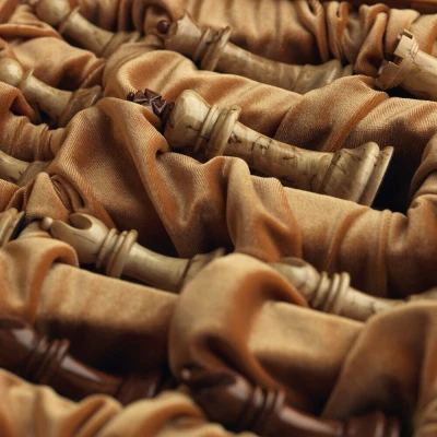 Шахматы Стаунтон Люкс Мини (карельская береза/бубинга)