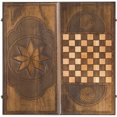 Нарды резные Звезда премиум