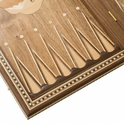 Нарды Цветок, инкрустация, Zeynalyan