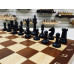 Шахматы складные деревянные турнирные Интарсия темные 40 х 40 см