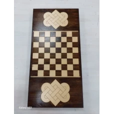 Нарды подарочные Тигр из дерева 60 на 60 см с чехлом