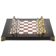 Шахматы Стаунтон каменные лемезит мрамор 28 см
