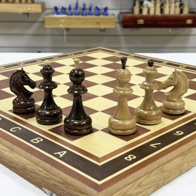 Шахматы подарочные красное дерево Премиальные люкс большие
