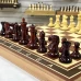 Шахматы эксклюзивные красное дерево Стаунтон ретро падук большие