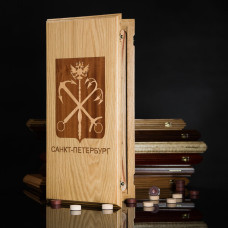Нарды "Герб Петербурга" (светлый корпус)