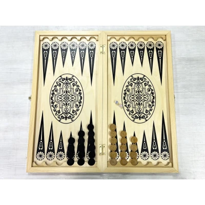 Нарды деревянные большие Орнамент 60 см