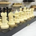 Шахматы гроссмейстерские Айвенго черное золото пластик 40 см