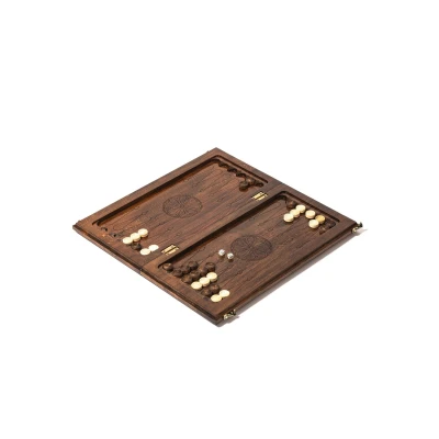 Нарды деревянные Орнамент 50 см ручной работы в чехле