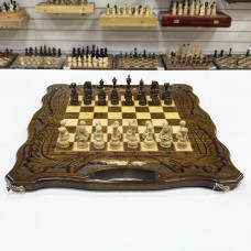 Шахматы нарды шашки с ручкой резные Арарат 50 см Шахматы нарды шашки с ручкой резные Арарат 50 см