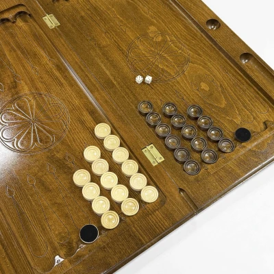 Нарды из массива бука Традиционные NEW без узоров 60 см