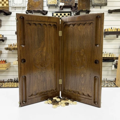 Нарды из массива бука Традиционные NEW без узоров 60 см