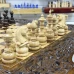 Шахматы нарды шашки резные Виноградная лоза большие 60 см
