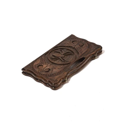 Нарды подарочные резные Паук большие ручной работы