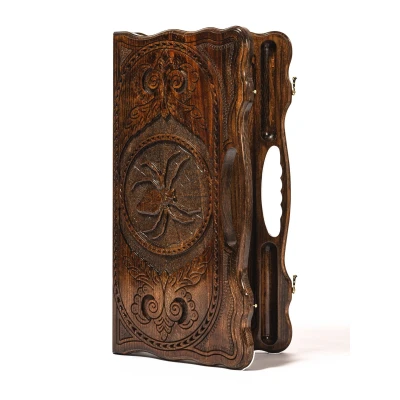 Нарды подарочные резные Паук большие ручной работы