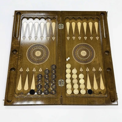 Нарды из массива бука Бесконечность премиум большие