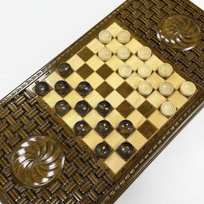 Нарды из массива бука Бесконечность премиум большие