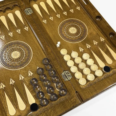 Нарды из массива бука Бесконечность премиум большие