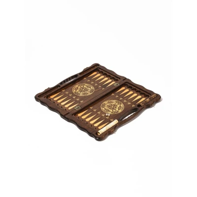 Шахматы нарды шашки 3 в 1 резные ручной работы 60 см в чехле большие