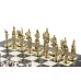 Шахматы подарочные каменные Русь 40 см мрамор змеевик