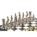 Шахматы каменные Средневековые рыцари мрамор змеевик 44 см