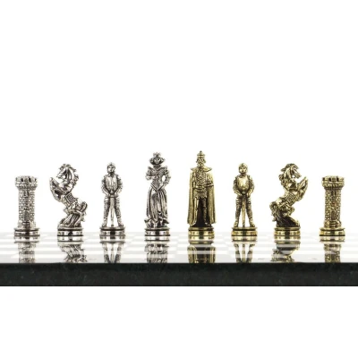 Шахматы "Рыцари" 36х36 см мрамор