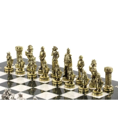 Шахматы "Рыцари" 36х36 см мрамор