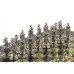 Шахматы каменные Троянская война 28 см змеевик