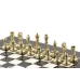 Шахматы каменные Стаунтон 28см мрамор змеевик
