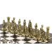 Шахматы "Рыцари" 28х28 см из мрамора