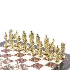 Шахматы подарочные из камня Великая Отечественная Война 44 см креноид