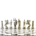 Шахматы подарочные Древний Рим мрамор/змеевик 44 см из камня