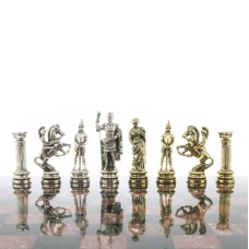 Шахматы подарочные каменные Древний Рим лемезит 44 см