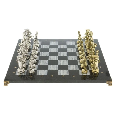 Шахматы подарочные "Древний Рим" доска 44х44 см мрамор