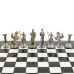 Шахматы подарочные Подвиги Геракла мрамор/змеевик 28 см