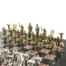 Шахматы каменные подарочные Подвиги Геракла 28 см змеевик креноид