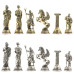 Шахматы каменные подарочные Подвиги Геракла 28 см змеевик креноид