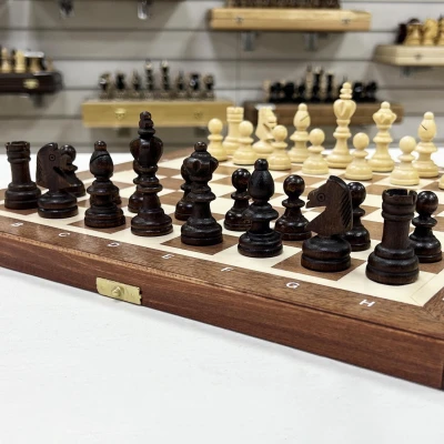 Шахматы деревянные Олимпийские красное дерево средние