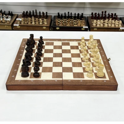 Шахматы деревянные Олимпийские красное дерево средние