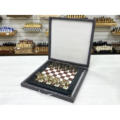 Шахматы каменные Греческая мифология 36х36 см