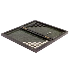 Нарды подарочные из камня змеевика 48 см