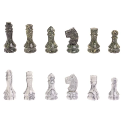 Шахматы нарды шашки каменные Герб РФ мрамор змеевик