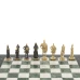 Шахматы бронзовые "Русь" 40х40 см мрамор шабровский змеевик