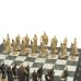 Шахматы бронзовые "Русь" 40х40 см мрамор шабровский змеевик